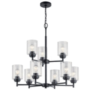 Winslow 9-Light Two-Tier Chandelier in Black