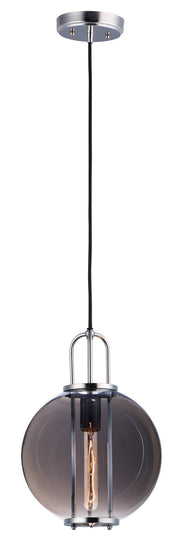 Minaret 1 Light Pendant in Polished Nickel