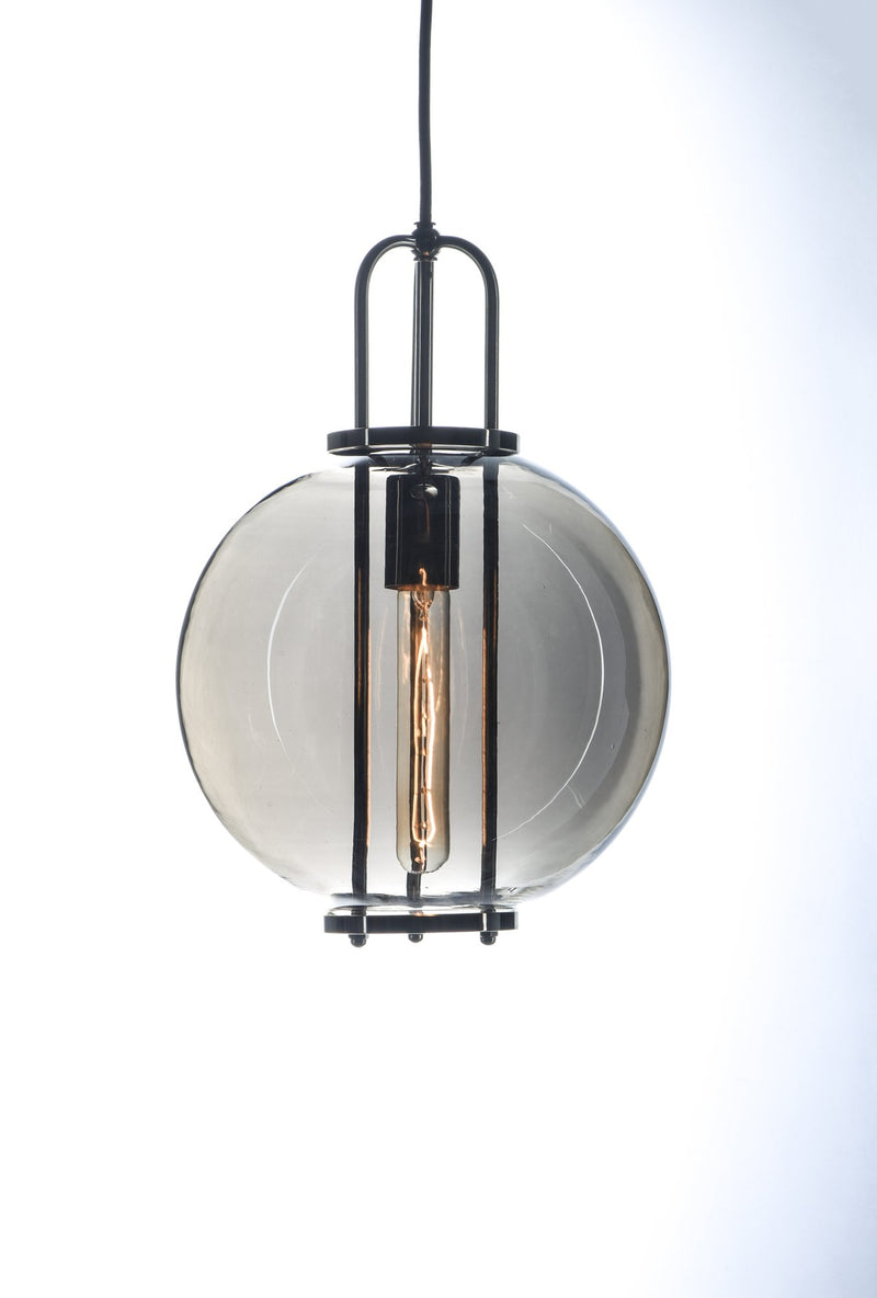 Minaret 1 Light Pendant in Polished Nickel