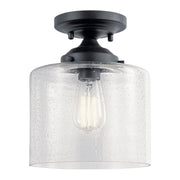 Winslow Semi-Flush Mount in Black