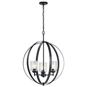 Winslow 3-Light Chandelier in Black