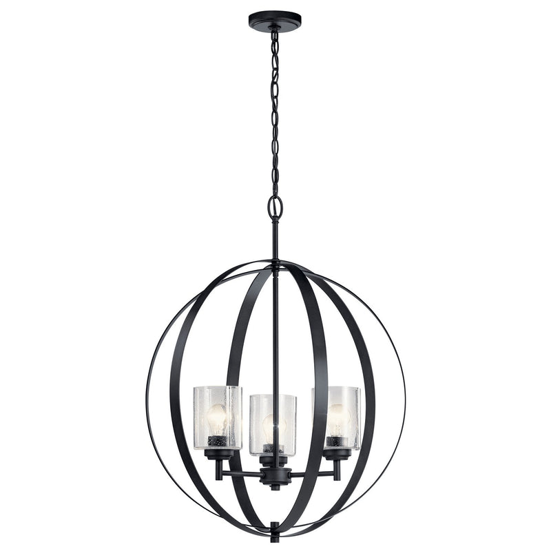 Winslow 3-Light Chandelier in Black