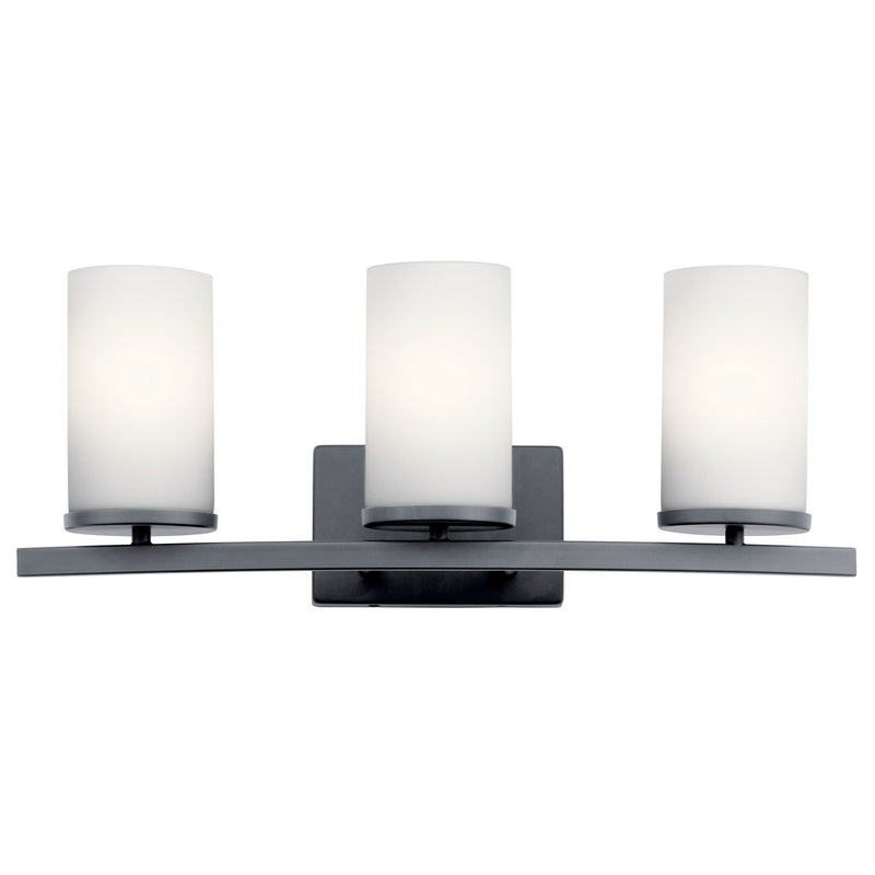 Crosby 3-Light Bath Vanity Light in Black