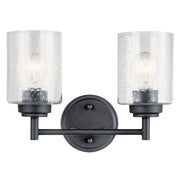 Winslow 2-Light Bath Vanity Light in Black