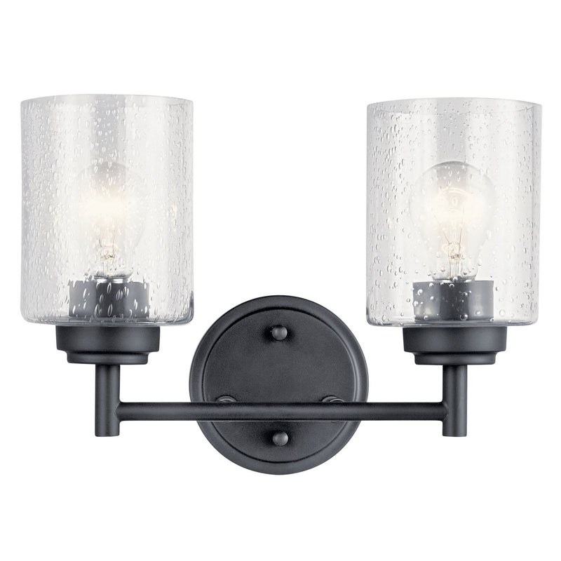 Winslow 2-Light Bath Vanity Light in Black