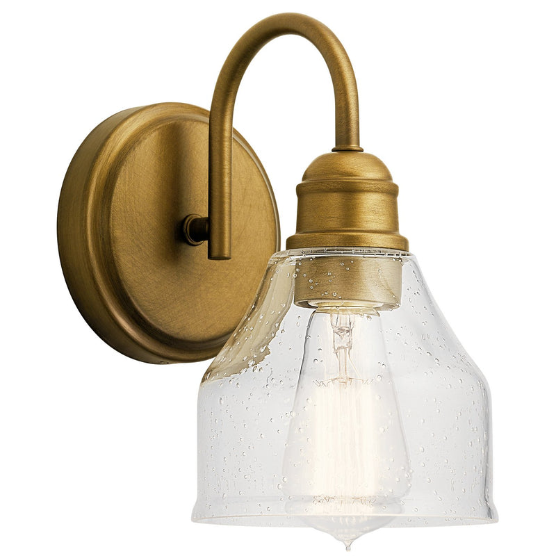 Avery Wall Sconce in Natural Brass