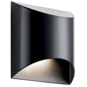 Wesley LED Outdoor Wall Sconce in Black