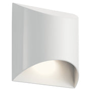 Wesley LED Outdoor Wall Sconce in White