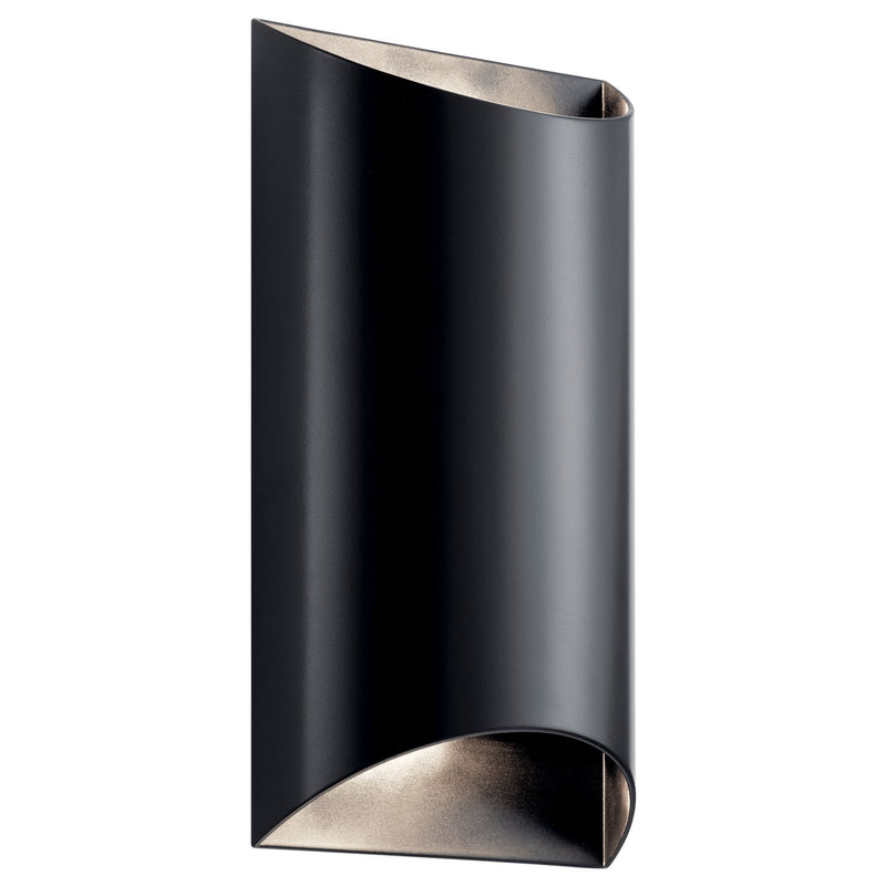 Wesley 2-Light LED Outdoor Wall Sconce in Black