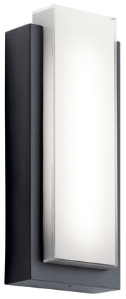 Dahlia Medium Outdoor Wall Sconce in Black