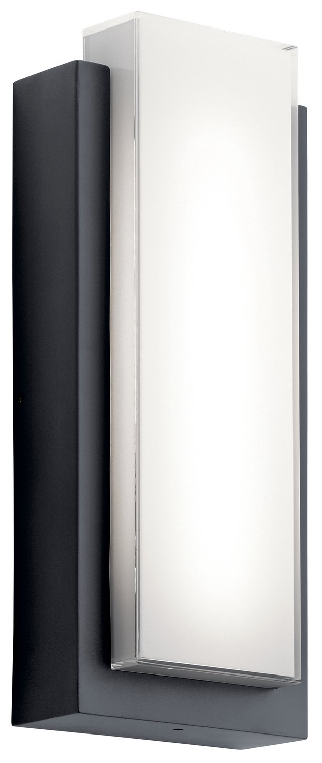 Dahlia Medium Outdoor Wall Sconce in Black