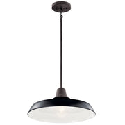 Pier 16.5" Outdoor Pendant in Black