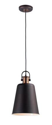 Sedona 1 Light Pendant in Oil Rubbed Bronze / Antique Brass