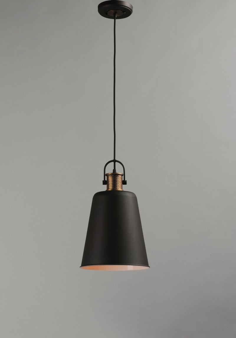 Sedona 1 Light Pendant in Oil Rubbed Bronze / Antique Brass