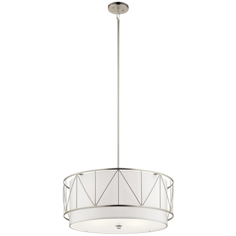 Birkleigh 4-Light Pendant in Satin Nickel