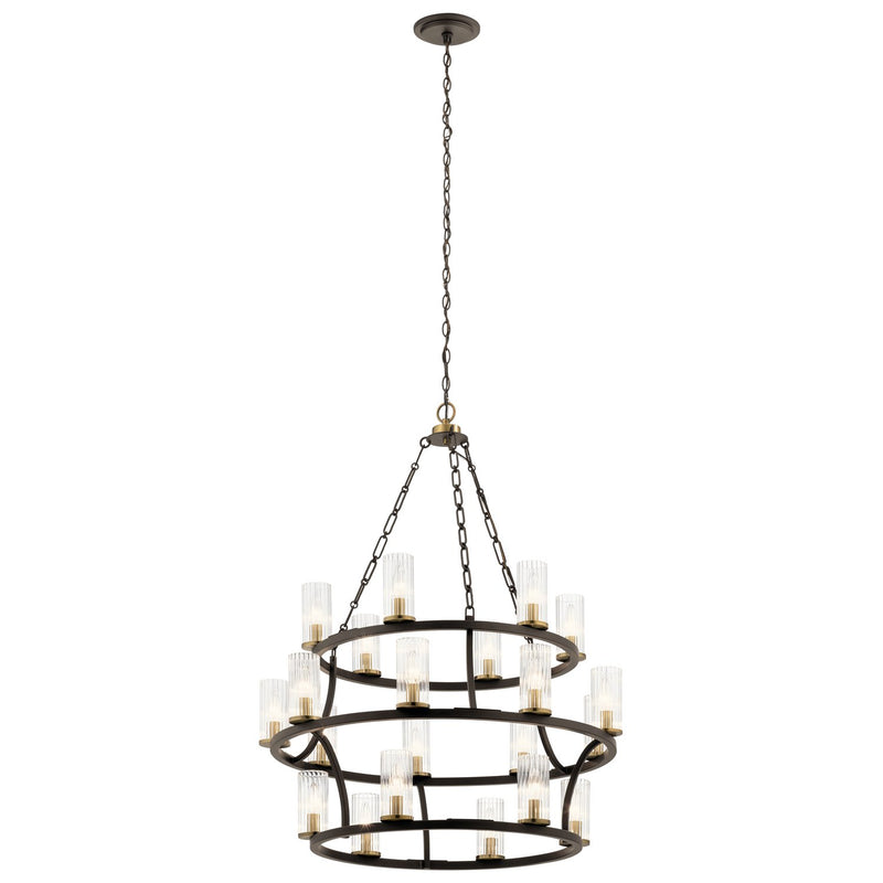 Mathias 21-Light Chandelier in Olde Bronze