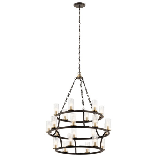 Mathias 21-Light Chandelier in Olde Bronze