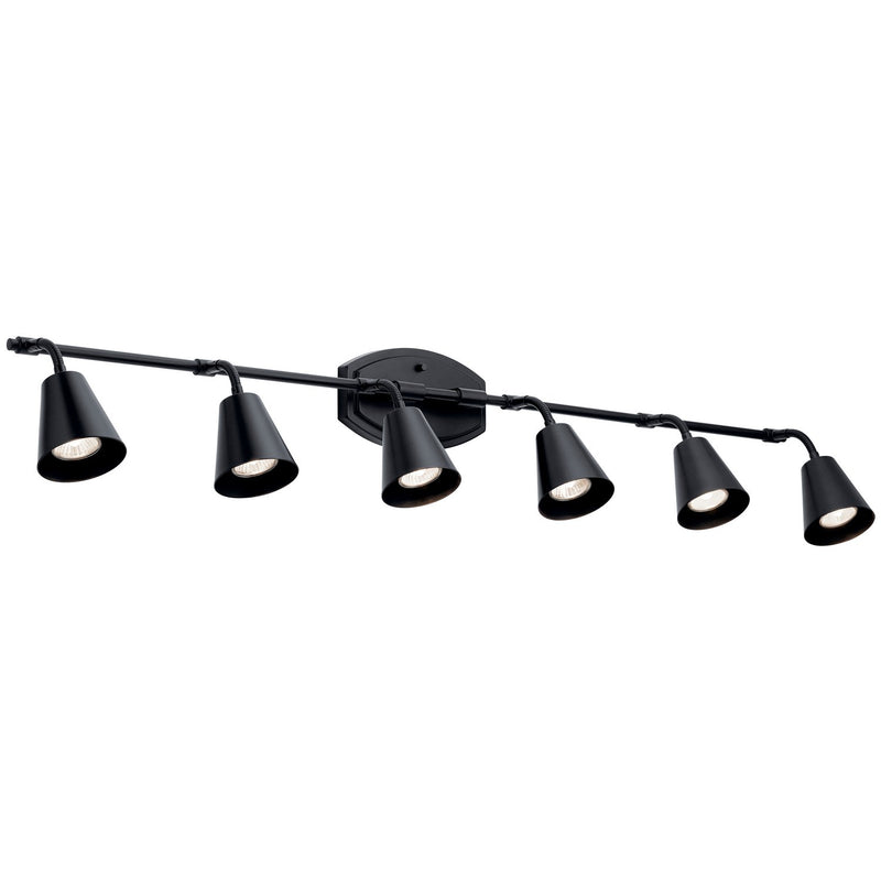 Sylvia 6-Light Bath Vanity Light in Black