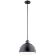 Zailey Dome Pendant in Black