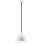 Zailey Dome Pendant in White