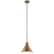 Zailey Mini Pendant in Natural Brass
