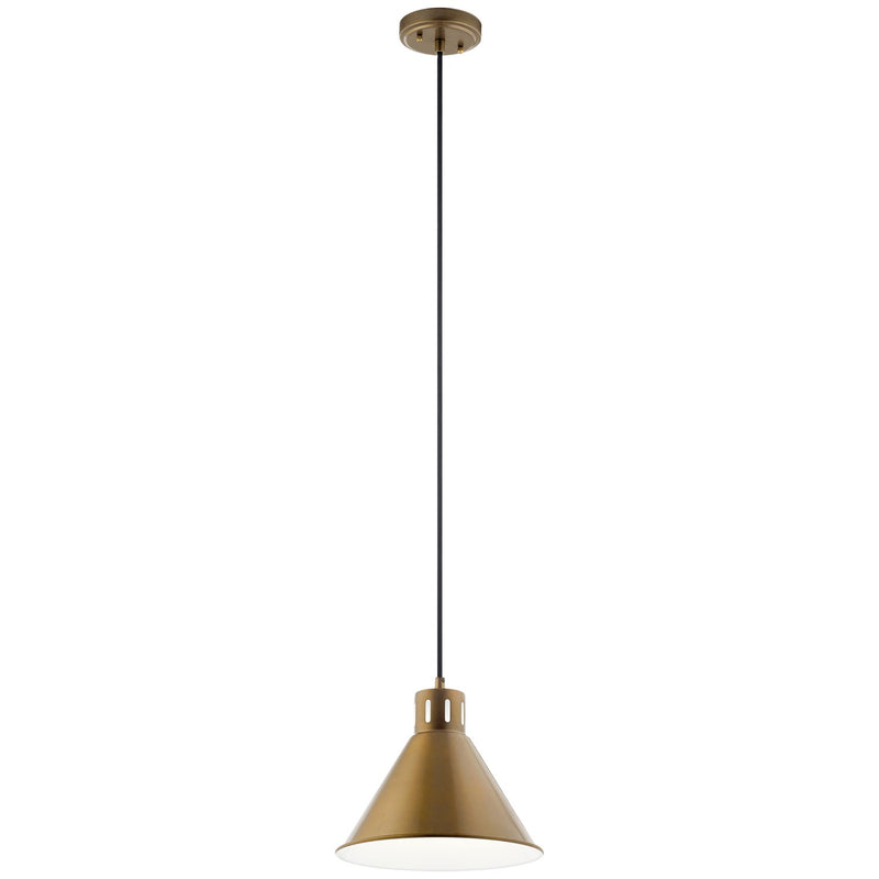 Zailey Mini Pendant in Natural Brass
