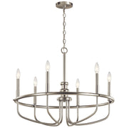Capitol Hill 6-Light Chandelier in Brushed Nickel