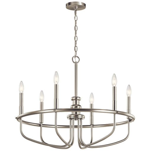 Capitol Hill 6-Light Chandelier in Brushed Nickel