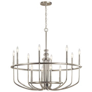 Capitol Hill 12-Light Chandelier in Brushed Nickel