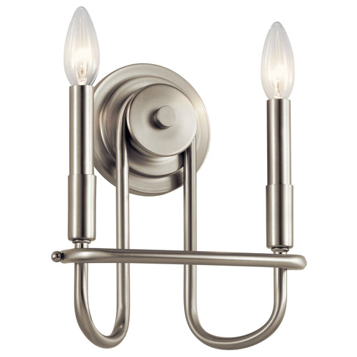 Capitol Hill 2-Light Wall Sconce in Brushed Nickel