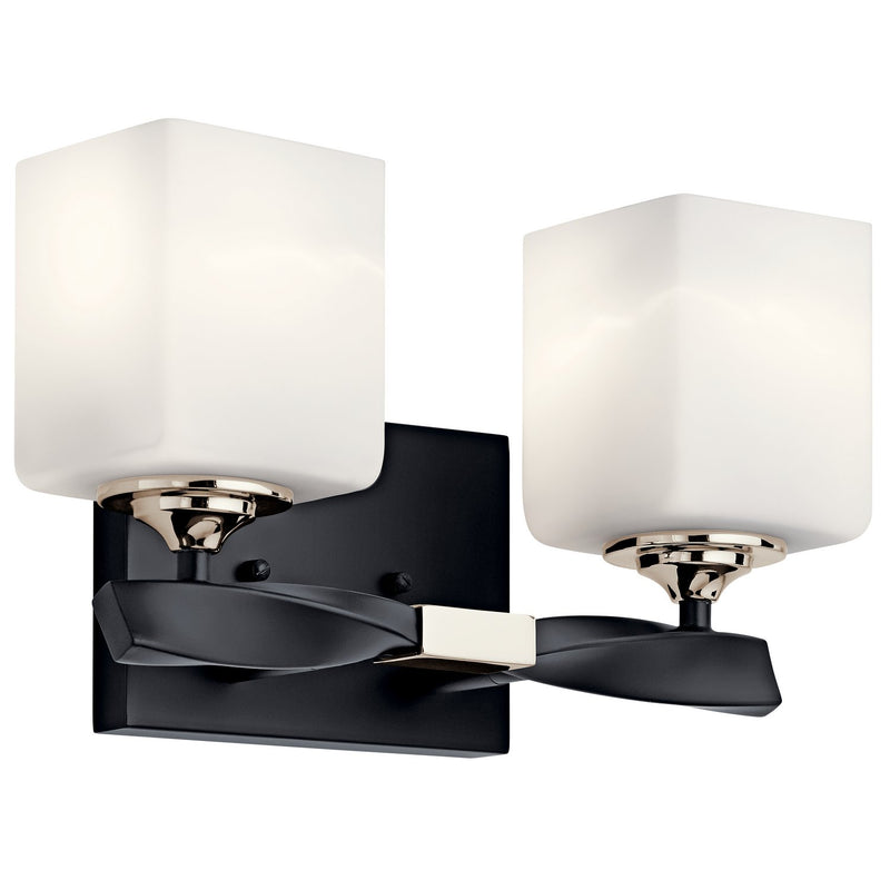 Marette 2-Light Bath Vanity Light in Black