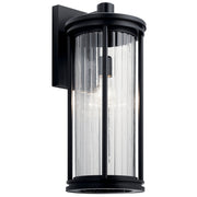 Barras Large Outdoor Wall Lantern in Black