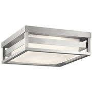 Ryler Outdoor Flush Mount in Brushed Aluminum