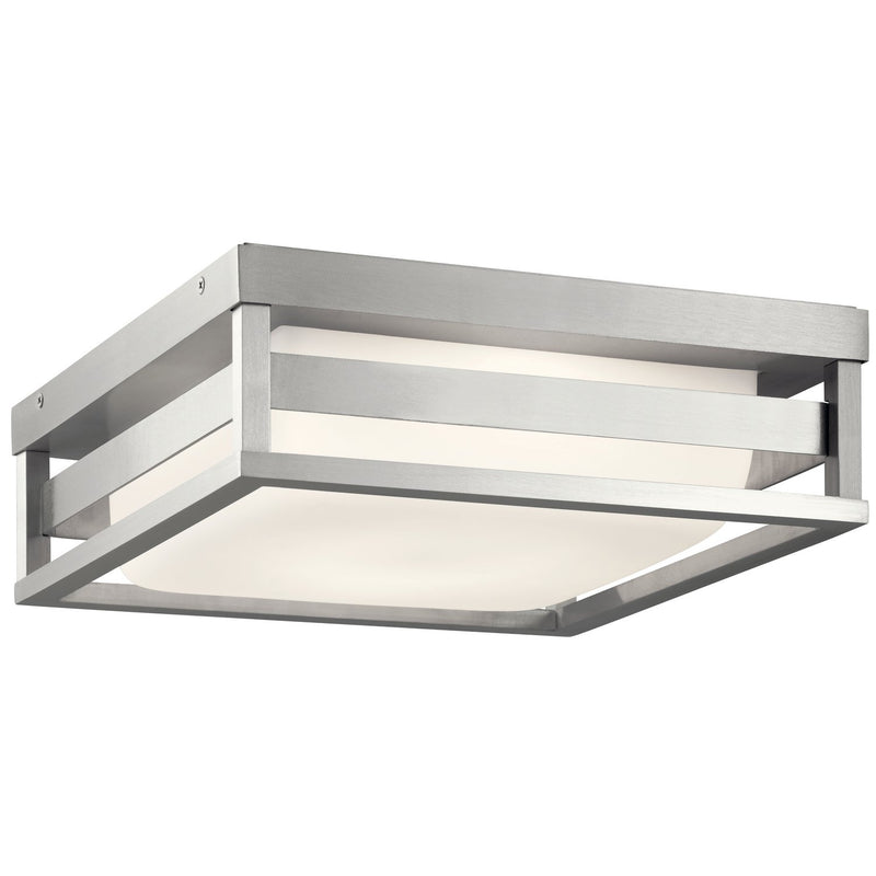 Ryler Outdoor Flush Mount in Brushed Aluminum
