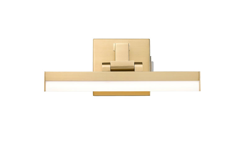Liam 1 Light 13" Vanity in Modern Gold