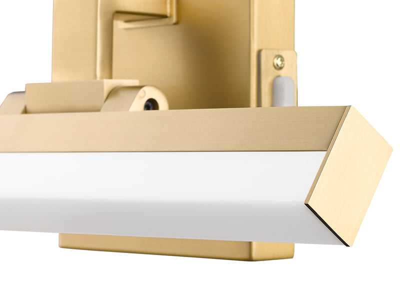 Liam 1 Light 13" Vanity in Modern Gold