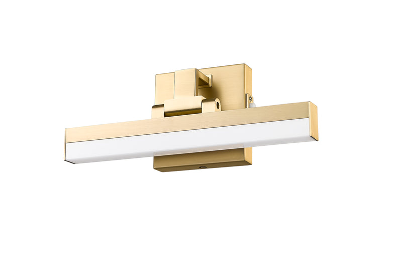 Liam 1 Light 13" Vanity in Modern Gold