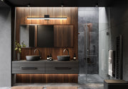 Liam 1 Light 40" Vanity in Matte Black in a room setting