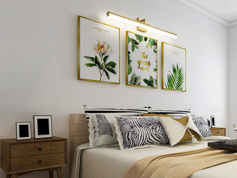 Liam 1 Light 40" Vanity in Modern Gold in a room setting