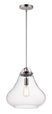 Stella 1 Light Pendant in Satin Nickel