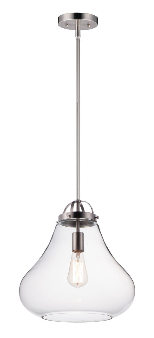 Stella 1 Light Pendant in Satin Nickel