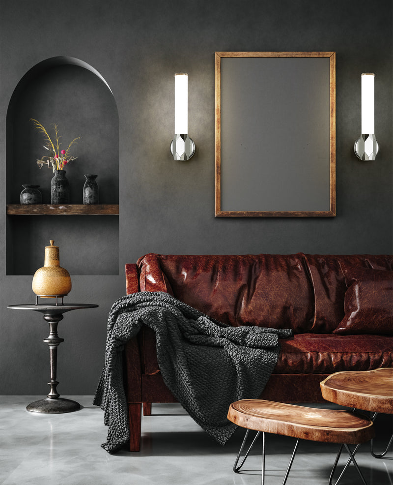 Cooper 1 Light 4.75" Wall Sconce in Chrome in a room setting
