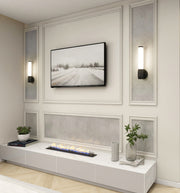 Cooper 1 Light 4.75" Wall Sconce in Matte Black in a room setting