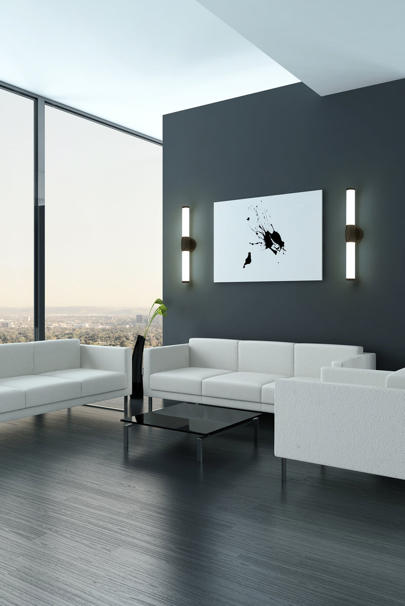 Cooper 1 Light 25" Vanity in Matte Black in a room setting