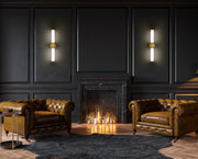 Cooper 1 Light 25" Vanity in Modern Gold in a room setting