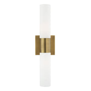 Aero 2-Light 17.75" ADA Bath Vanity Light in Antique Brass