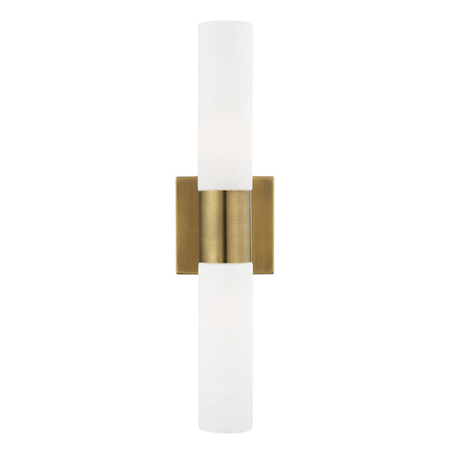 Aero 2-Light 17.75" ADA Bath Vanity Light in Antique Brass