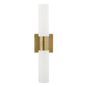 Aero 2-Light 17.75" ADA Bath Vanity Light in Antique Brass