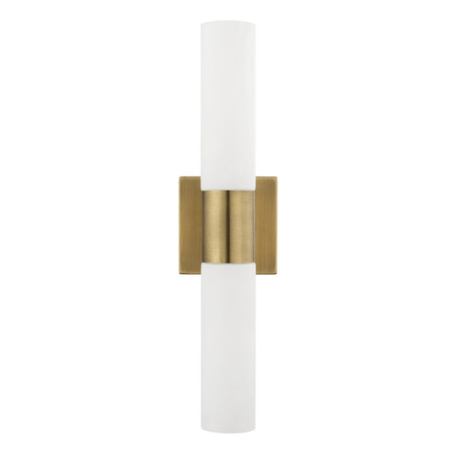 Aero 2-Light 17.75" ADA Bath Vanity Light in Antique Brass