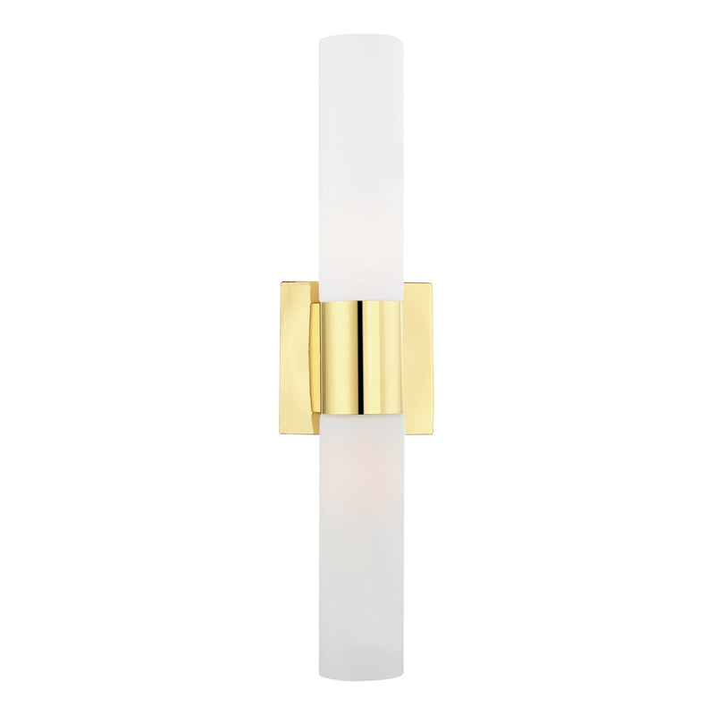 Aero 2-Light 17.75" ADA Bath Vanity Light in Polished Brass